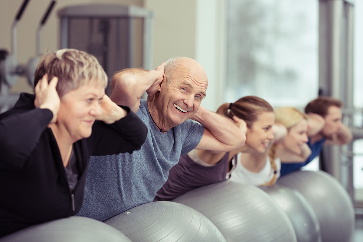 Therapieübung in der Gruppe